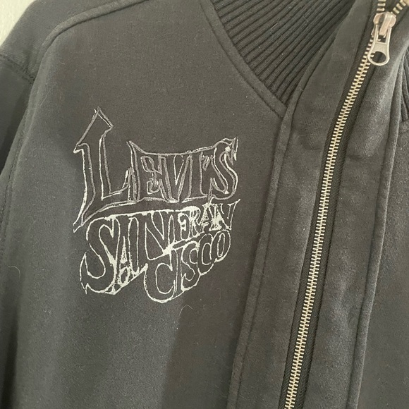 Levi's Black Men's Jacket * Levi's San Francisco * Rebel Head Bangin' * Size‎ Sm - Picture 4 of 8